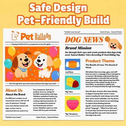 Pet Newspaper Crinkle Toy Set – Fun Chew, Tug & Teething Toy for Dogs