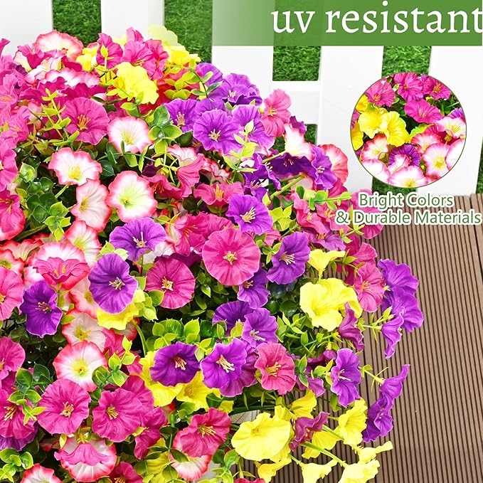 💥Upgraded high-end material🌸UV-resistant and non-fading morning glory