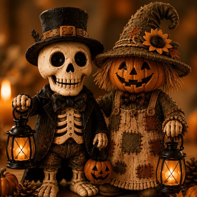 🔥Last Day 49% OFF -👻Cute & Spooky Halloween Mantel Décor Collection