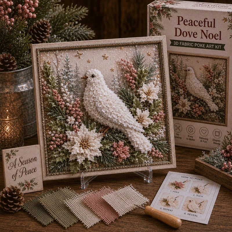 🎁 3D-kerststof-poke-art-set🎄 Buy 2 & Get Free Shipping 🎁