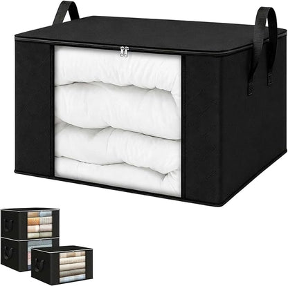 Bags Foldable Storage Box with Large Clear Window Sturdy Handles