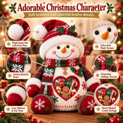 ⏰LAST DAY 50% OFF 💯🎅 Refillable Christmas Figurine Treat Holder 🍬
