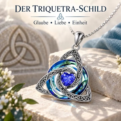 Geburtsstein-Keltische Trinity-Knoten-Halskette ✨