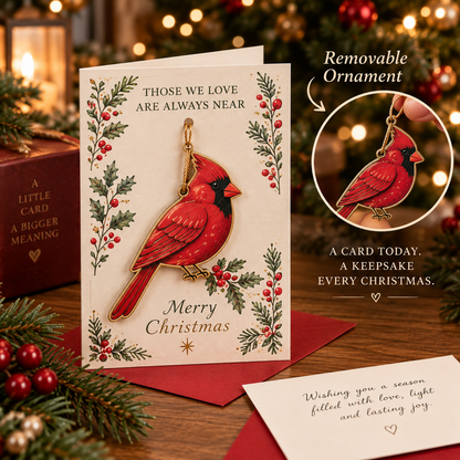 ⏳ Last Day 50% OFF – 🎄 Keepsake Ornament Christmas Cards