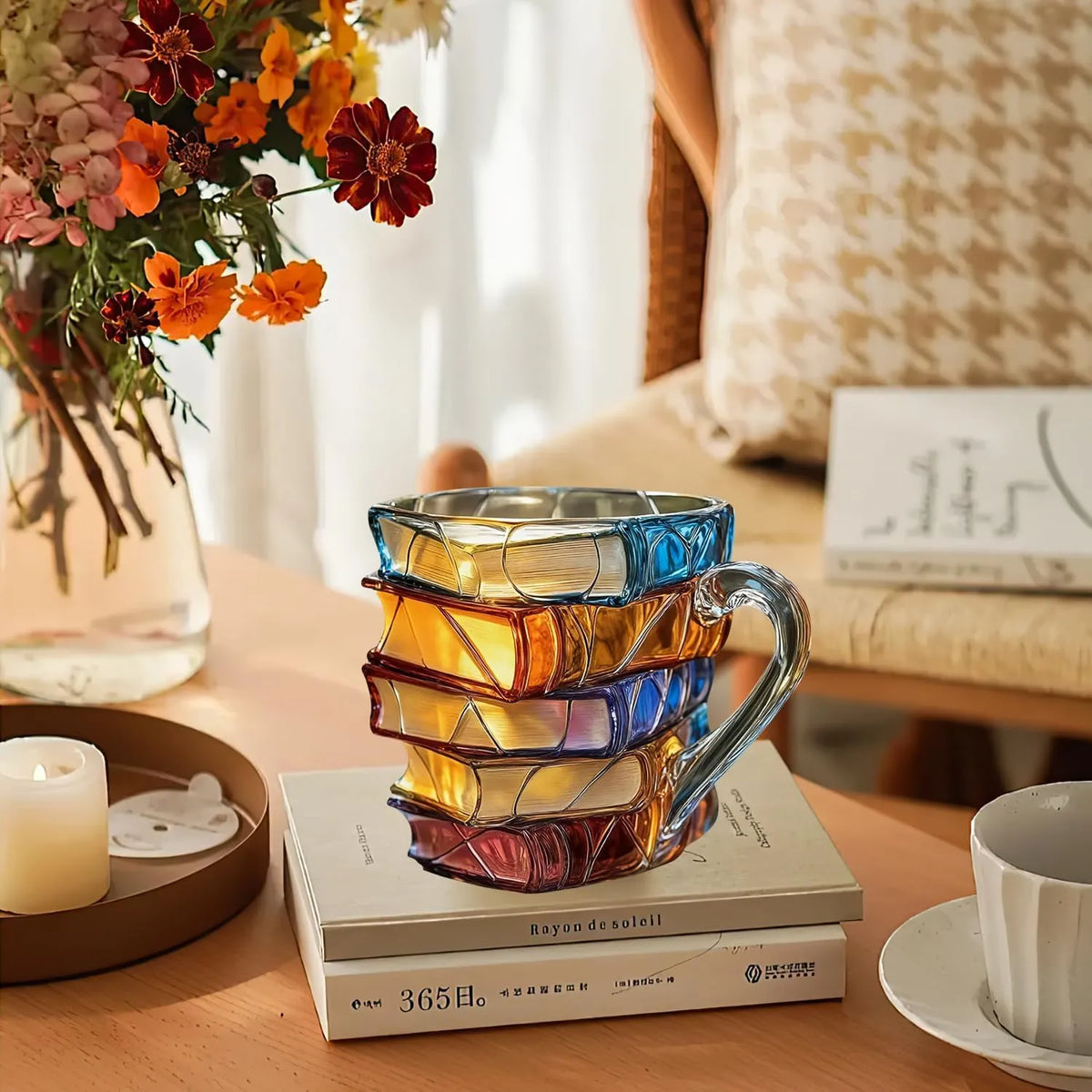 3D Painted Book Mug