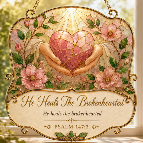⏳ Last Day 49% OFF – ✝️ Faith & Scripture Window Hanging Decor | 6 Stained-Glass Bible Verse Designs ✨