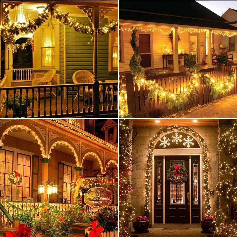 2-Pack Solar Outdoor String Lights