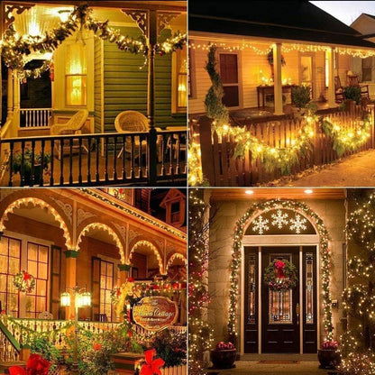 2-Pack Solar Outdoor String Lights