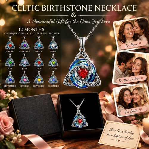 ♾️💖Birthstone Celtic Knot Necklace for Women