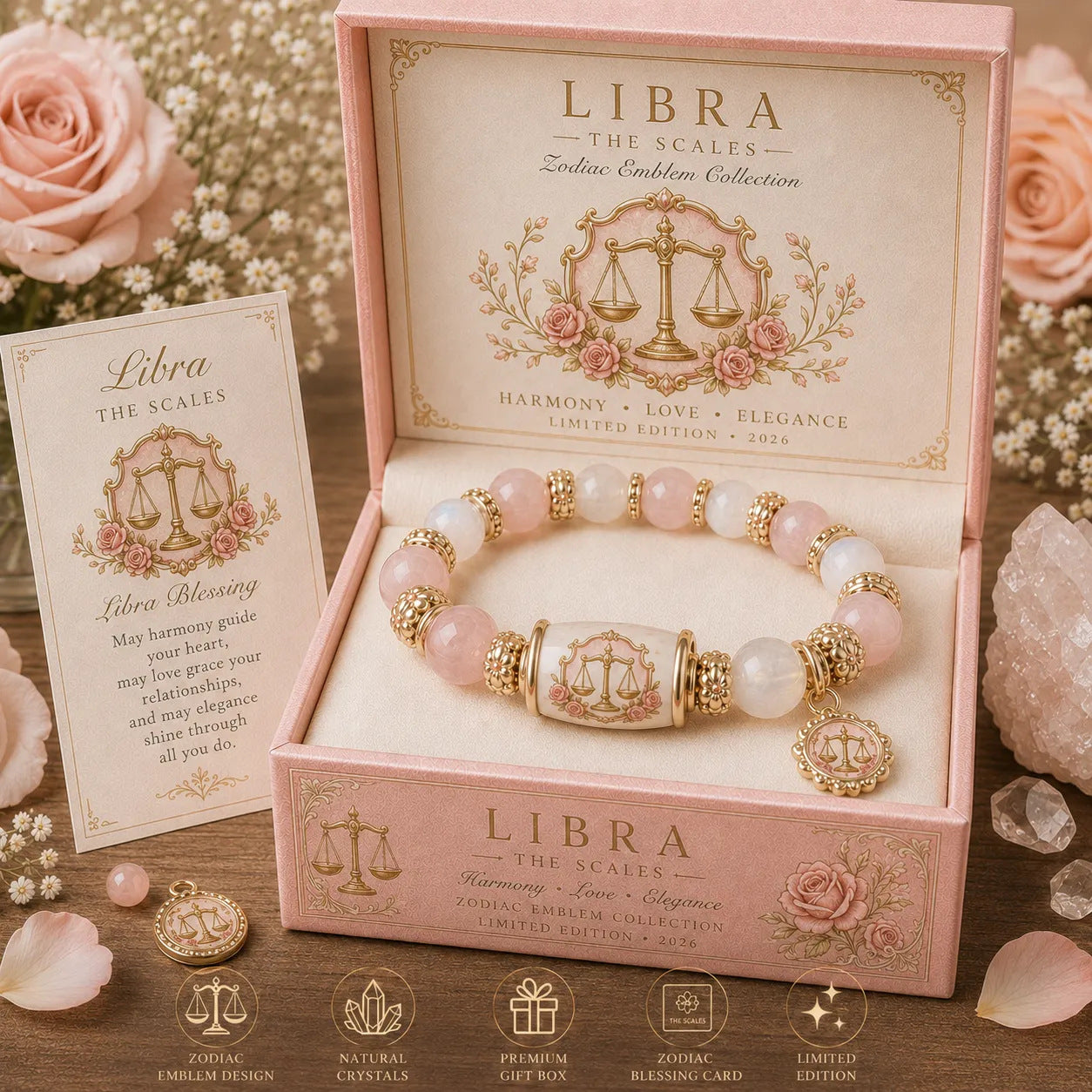 🔥Limited Edition💫 12 Zodiac Bracelet – Natural Chalcedony, Your Sign, Your Energy