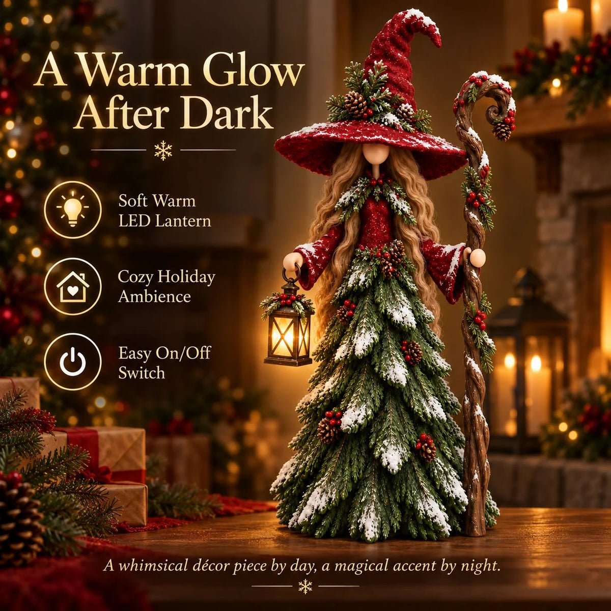 🧙Whimsical Christmas Witch Resin Figurine Collection🎅✨