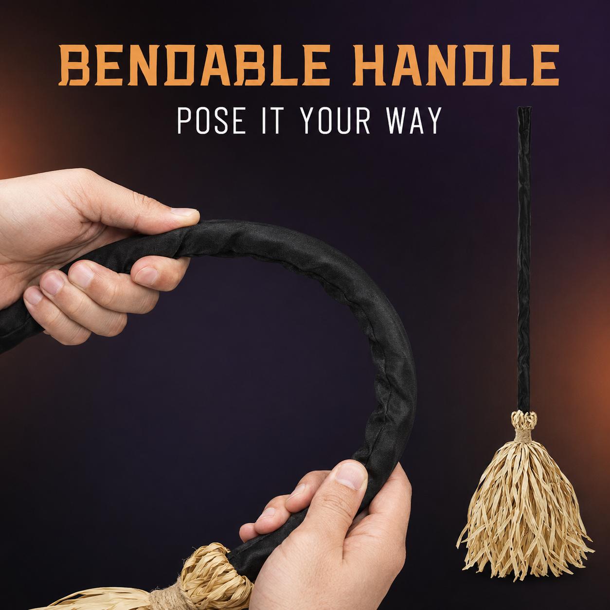 Magic Dancing Witch Broom – Animated Halloween Decor