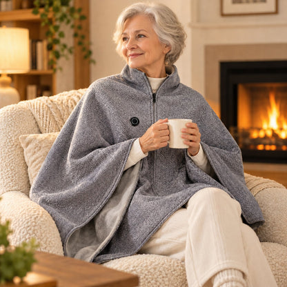❄️ LAST CHANCE 50% OFF - Heated Wearable Blanket – Stay Warm at Your Desk Without Bulky Layers 🔥