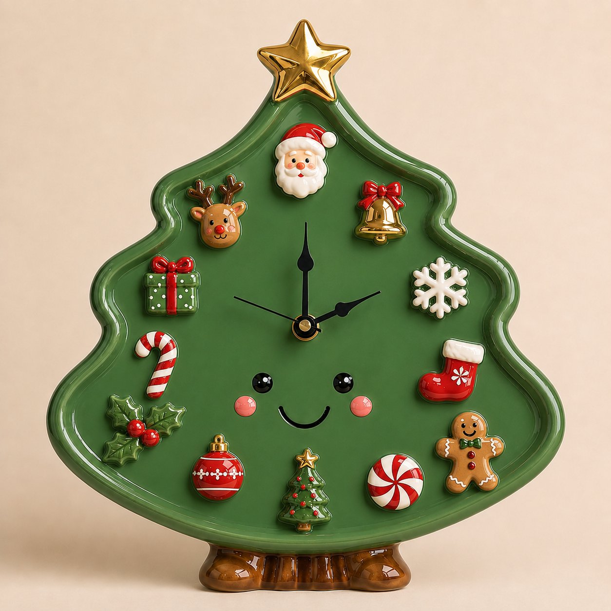 ⏳ Last Day 49% OFF – 🎄Interactive Christmas Holiday Activity Clock | Built-In Clock with 12 Rearrangeable Magnetic Icons for Learning, Creative Play & Festive Family Décor ✨