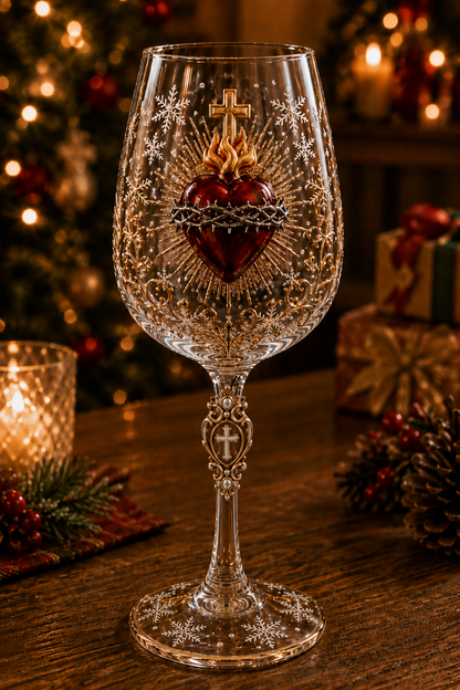 ✝️Faith & Grace 3D Christian Wine Glass Set ✨🎁