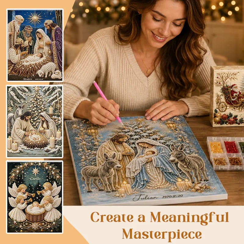 ✝️💎Nativity Scene Diamond Painting Kit | Jesus Christ Christmas Faith Art Decor🙏