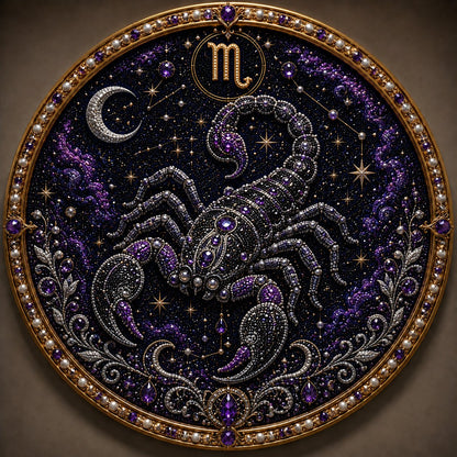🔥HOT SALE 49% OFF – ✨ Premium 3D Pearl 12 Zodiac Signs Art Kit | Luxury Flocked Canvas with Scratch-Resistant Non-Fading Pearl Beads DIY Handmade Astrology Decor ♈🌙💎