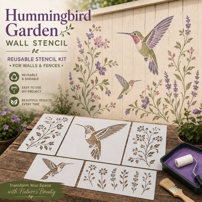🔥LAST DAY 50% OFF - 🌿 Garden Wall Stencil™ – Reusable DIY Kit for Walls, Fences & Patios