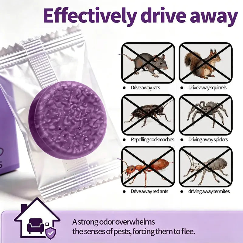🐭12-Pack Rodent Repellent Balls for Home Kitchen Effective Pest Control Solution