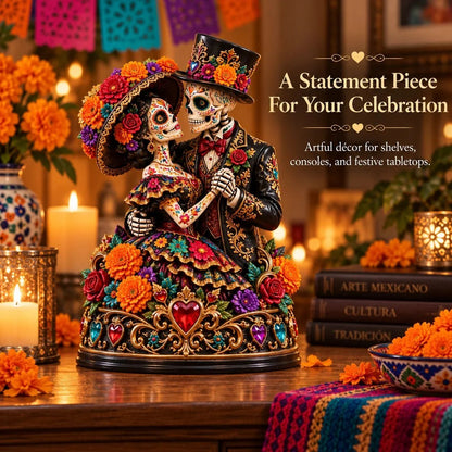 💀Day of the Dead Catrina Figurines – 3 Colorful Character Styles