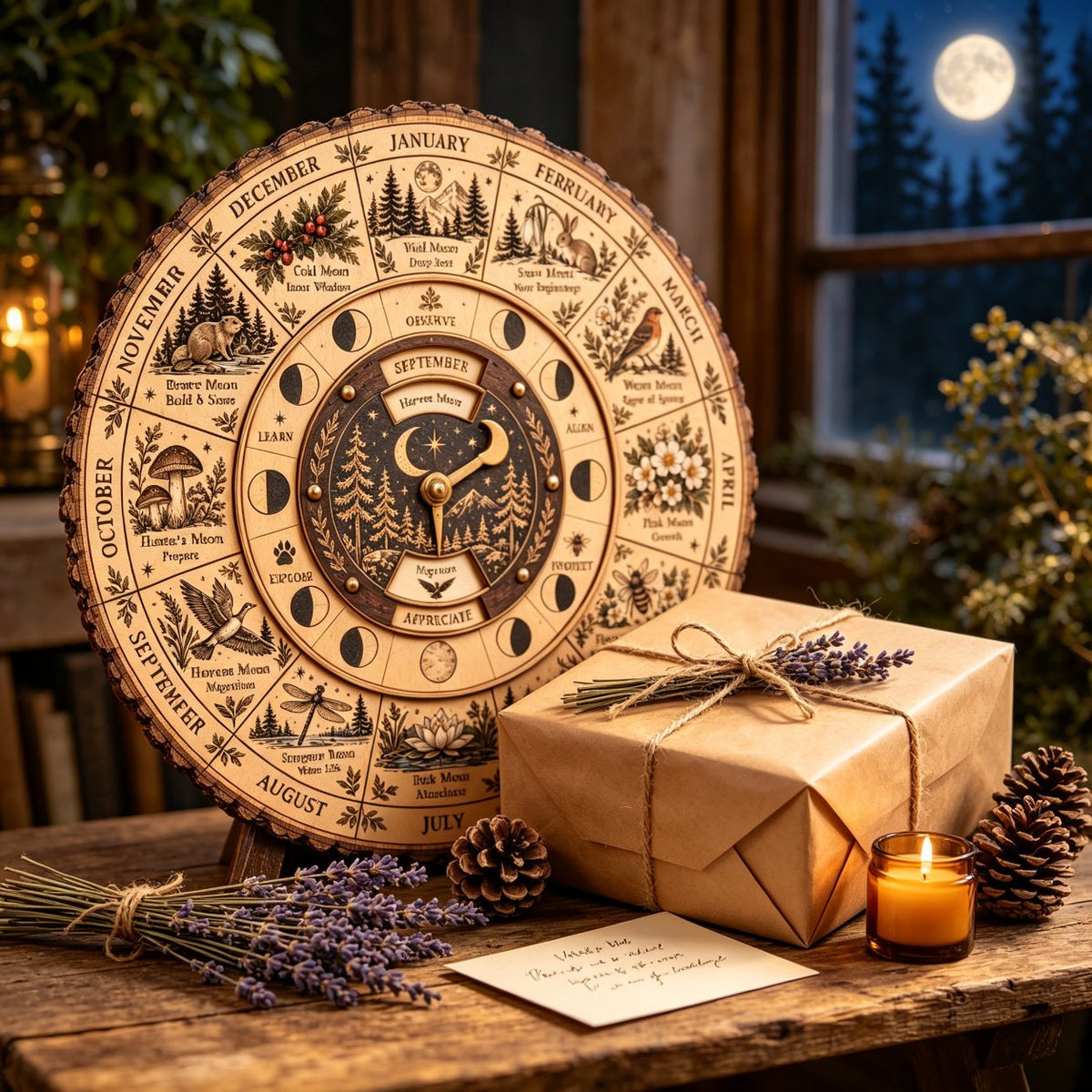 🔥Last Day 49% OFF - 🌙🌲Moon & Nature Observation Wheel🌕(📦Buy 2 Free Shipping)