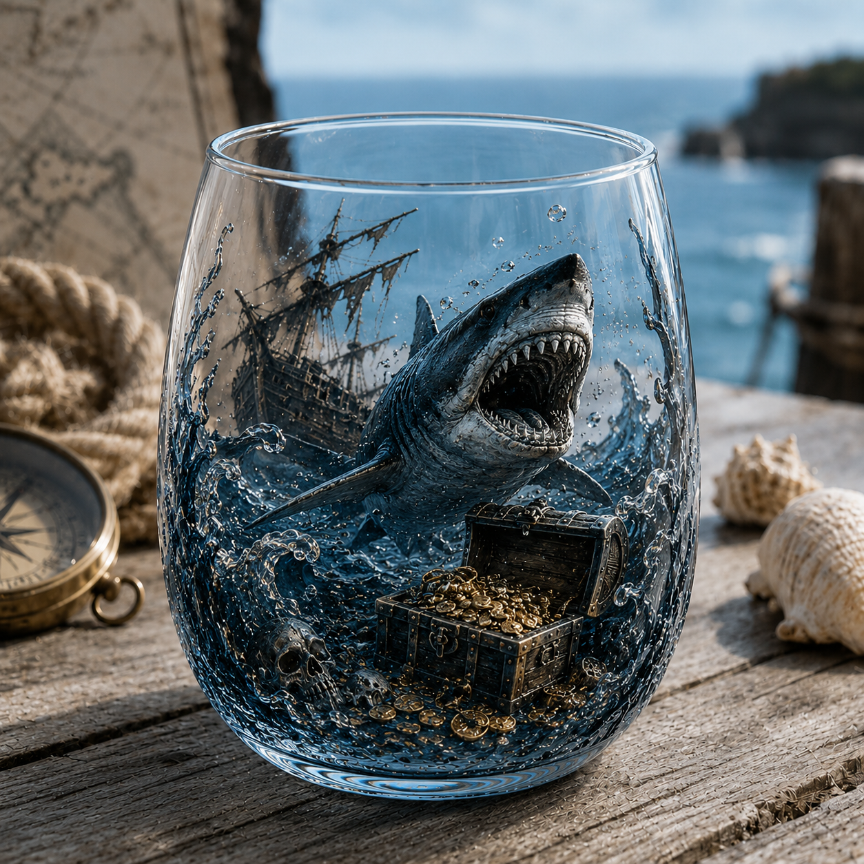 Release The Kraken Pirate Glass Collection — 7-Piece Legendary Ocean Treasure Set🔥🔥🔥Buy 3 Get 1 Free