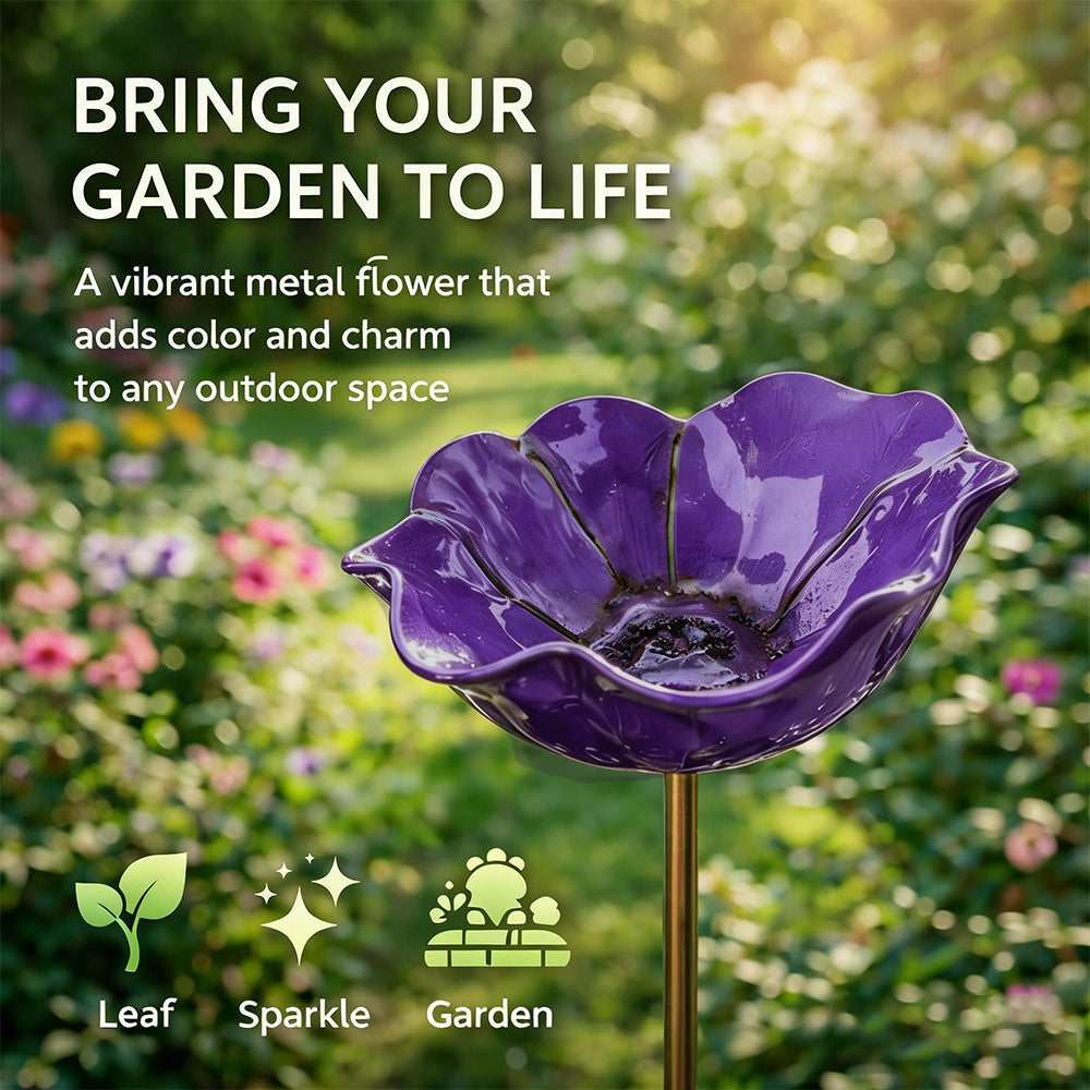 🔥2026 Muttertagsgeschenke 50% Rabatt🔥Handgemachter Blumen-Gartenstecker aus Metall🐦