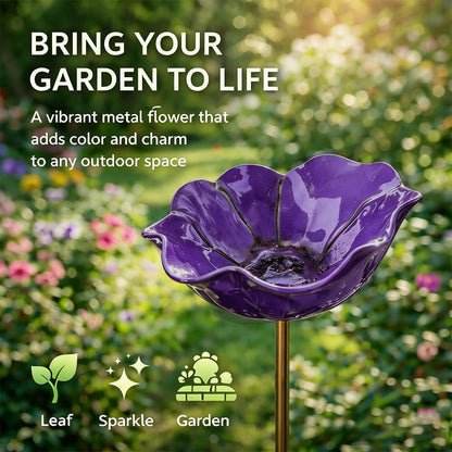 🔥2026 Muttertagsgeschenke 50% Rabatt🔥Handgemachter Blumen-Gartenstecker aus Metall🐦