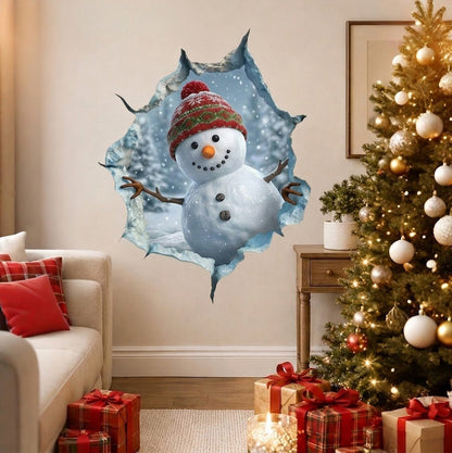 🔥Last Day 50% OFF-Creative 3D Christmas Santa Wall Sticker