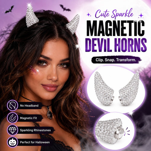 💥 LAST DAY 49% OFF - 😈✨ Cute Sparkle Magnetic Devil Horns