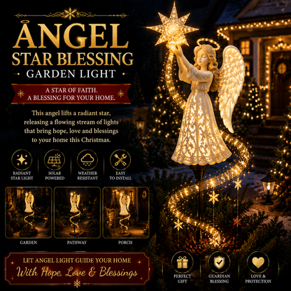 🔥Hot Sale 49% OFF-🎄Angel Star Blessing Garden Light👼