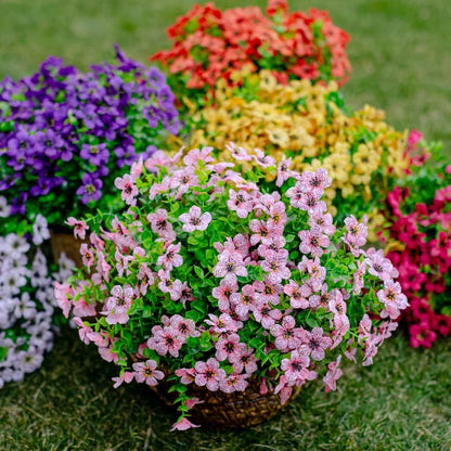 🌸 UV-beständige Kunstblumen – farbecht & farbenfroh für Garten, Terrasse, Heimdekoration