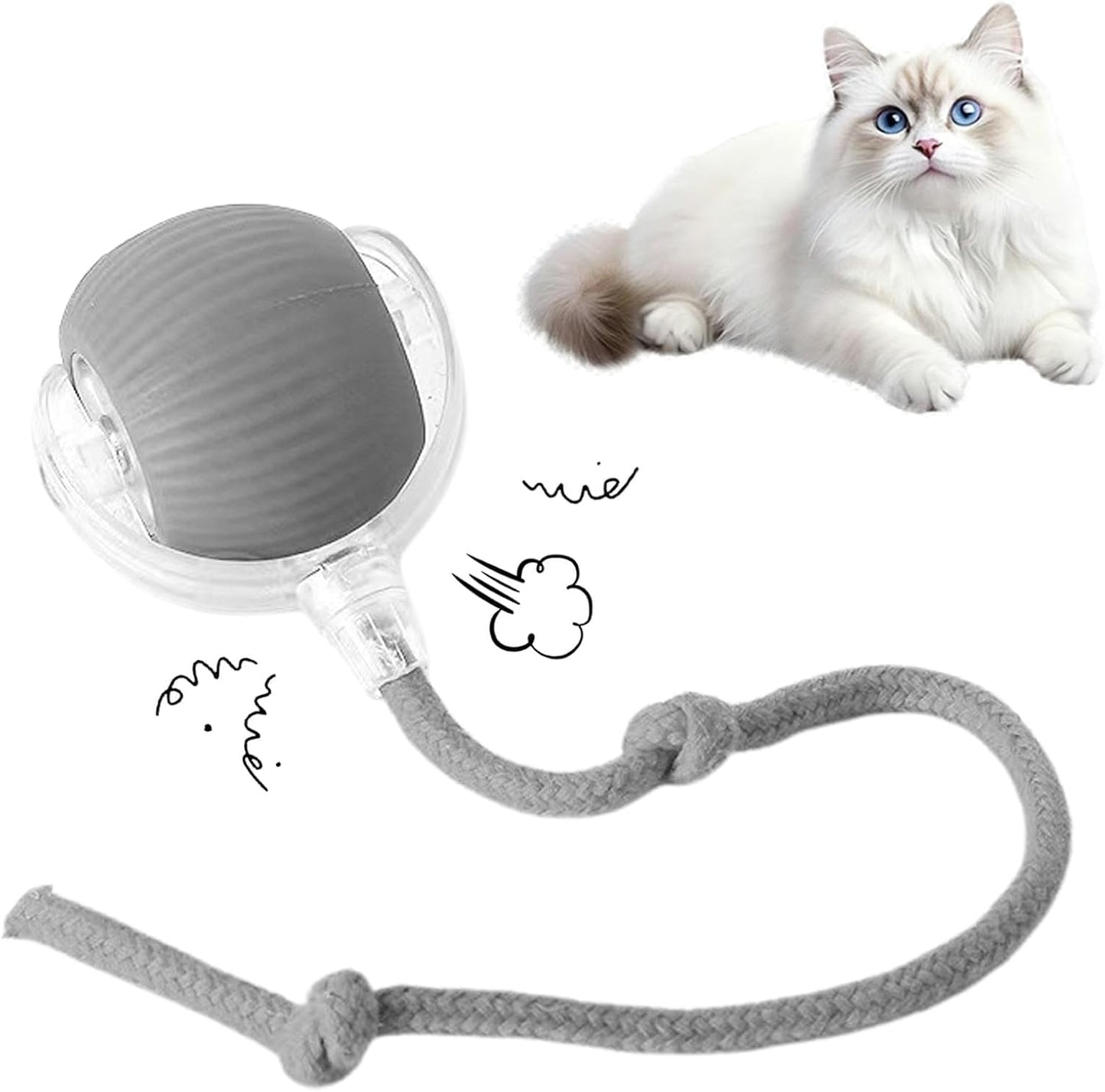 🔥Day Sale 49% OFF🔥 Smart Interactive Cat Toy – 4 Modes, Auto-Avoid, Keeps Your Cat Obsessed