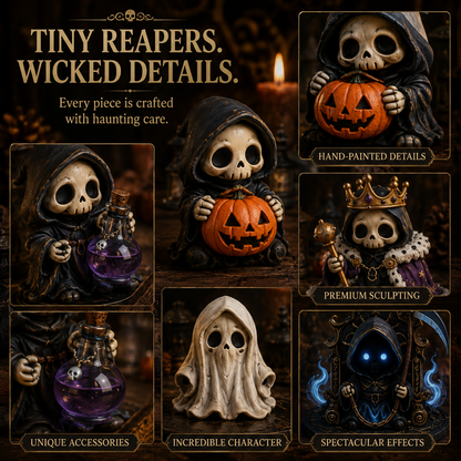 🔥Last Day 50% OFF-💀24 DAYS OF GRIM REAPER MISCHIEF|A Tiny Reaper Awaits Behind Every Door👻