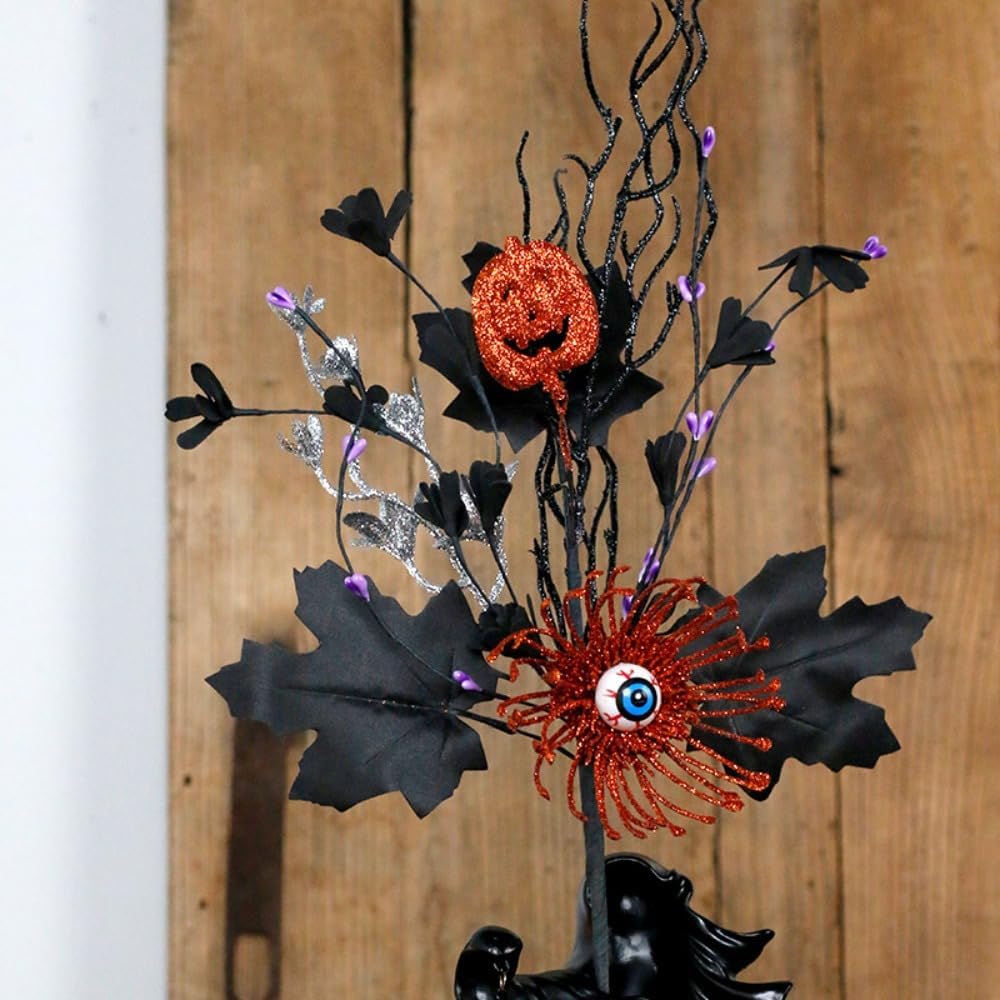 🎃Dark Gothic Halloween Stems – Perfect for Centerpieces, Mantels & Vases