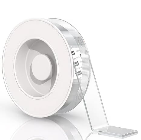 ✨Extra Large Double Sided Tape, Clear & Tough Nano Tape, Multipurpose Mounting Tape