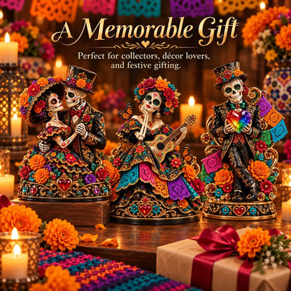 Day of the Dead Catrina Figurines – 3 Colorful Character Styles