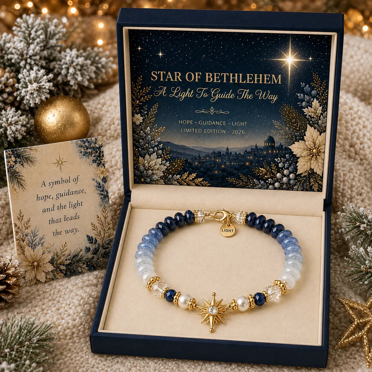 ⏳ LAST DAY 49% OFF — ✝️ Christmas Blessings Bracelet Set 🎄 | Wear the Faith. Share the Blessing.