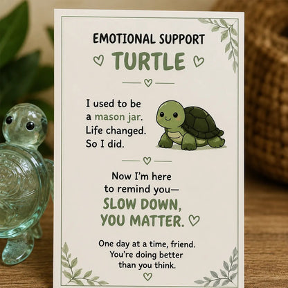 🌸🐝🦛 Emotional Support Glass Animal Gift Set – A Meaningful Little Reminder That You Matter 💕
