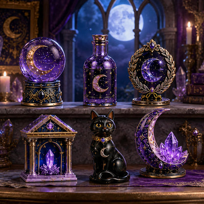 🔮Lunar Witch Advent Calendar 2026 – 24 Enchanted Crystal Miniatures for a Magical Moonlit Countdown