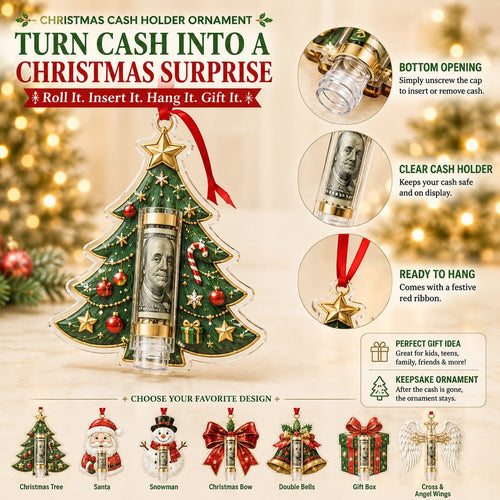 🎁💵 Christmas Cash Holder Ornament — Turn Cash Into a Christmas Surprise