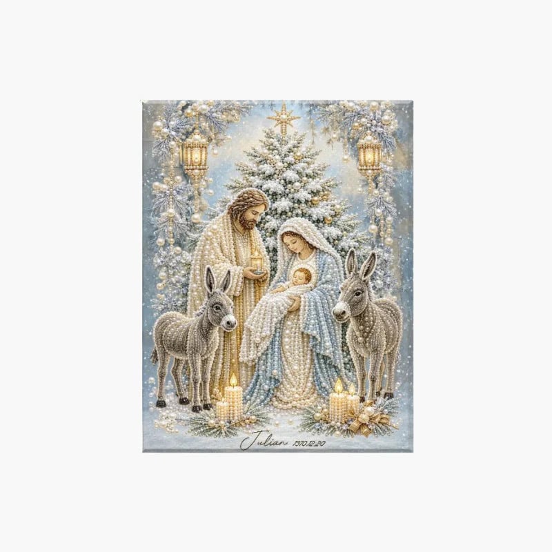 ✝️💎Nativity Scene Diamond Painting Kit | Jesus Christ Christmas Faith Art Decor🙏