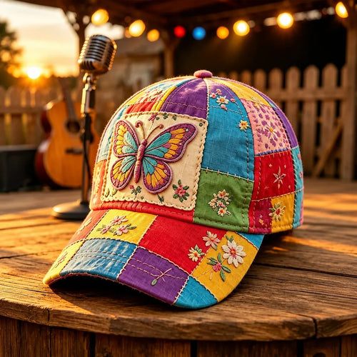 🧢Coat of Many Colors — Country Queen Butterfly Cap