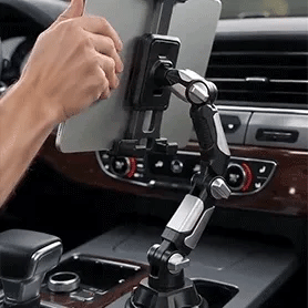 Adjustable Car Cup Holder Phone & Tablet Mount – 360° Rotating Universal Stand