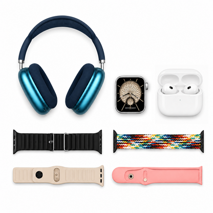 💥ÉCONOMISEZ 70%⌚Montre connectée avec écouteurs doubles et quatre bracelets🎧