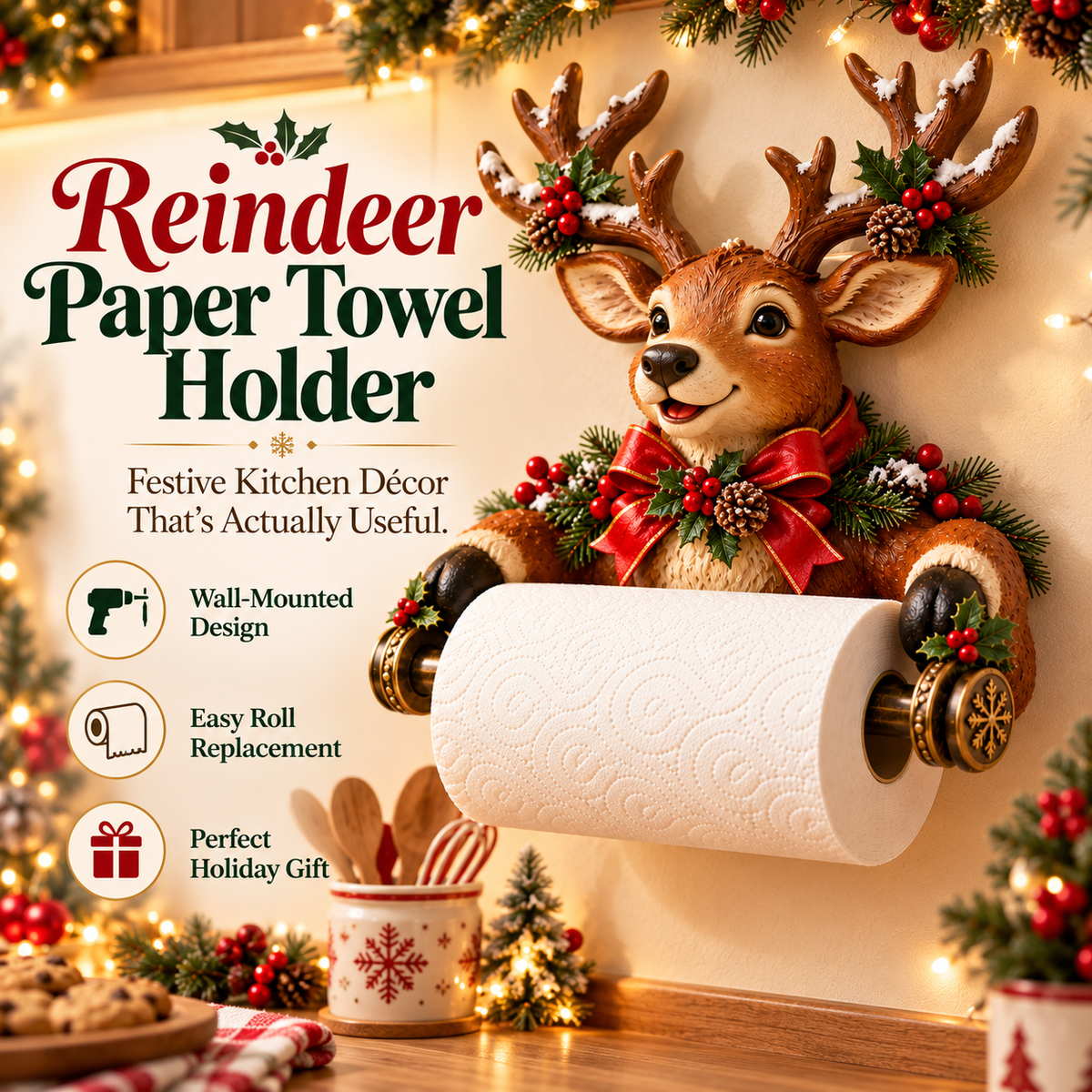 🔥Last Day 50% OFF-🎄 Christmas Paper Towel Holder Collection
