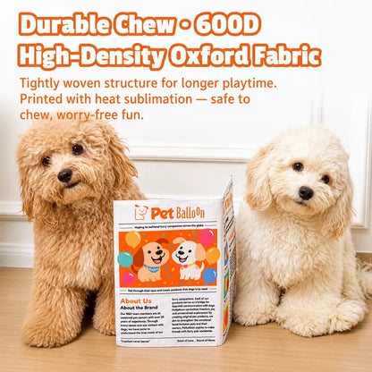 Pet Newspaper Crinkle Toy Set – Fun Chew, Tug & Teething Toy for Dogs