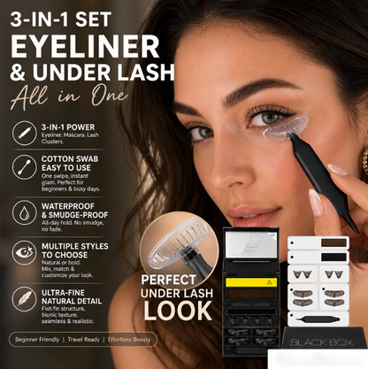 3-in-1 Eyeliner & Lower Lash Applicator Set