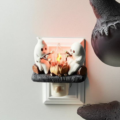 🔥LAST DAY 50% OFF👻 Ghost Campfire Night Light – Spooky Glow, Cozy Vibes🎃
