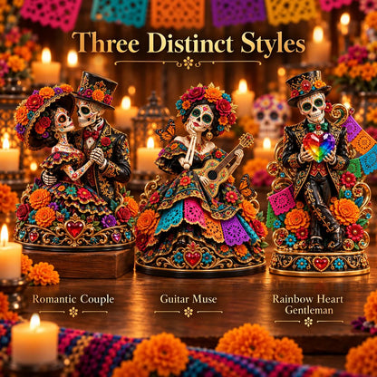 Day of the Dead Catrina Figurines – 3 Colorful Character Styles